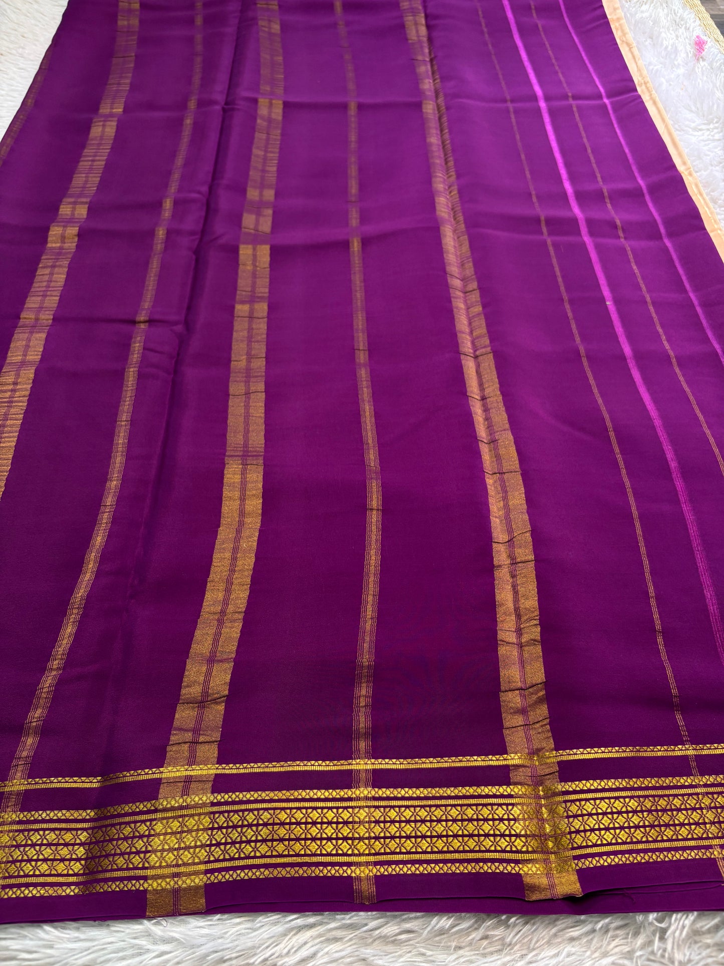 Vasavi (2D) : Chickoo beige-dark magenta