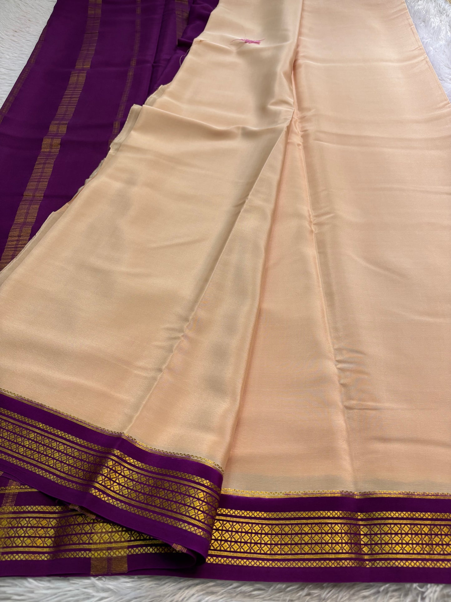 Vasavi (2D) : Chickoo beige-dark magenta