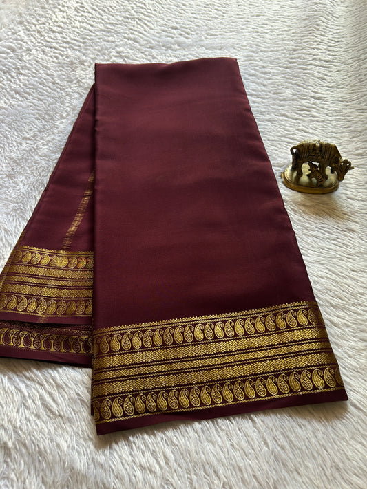 Maithili : Solid Chocolate brown