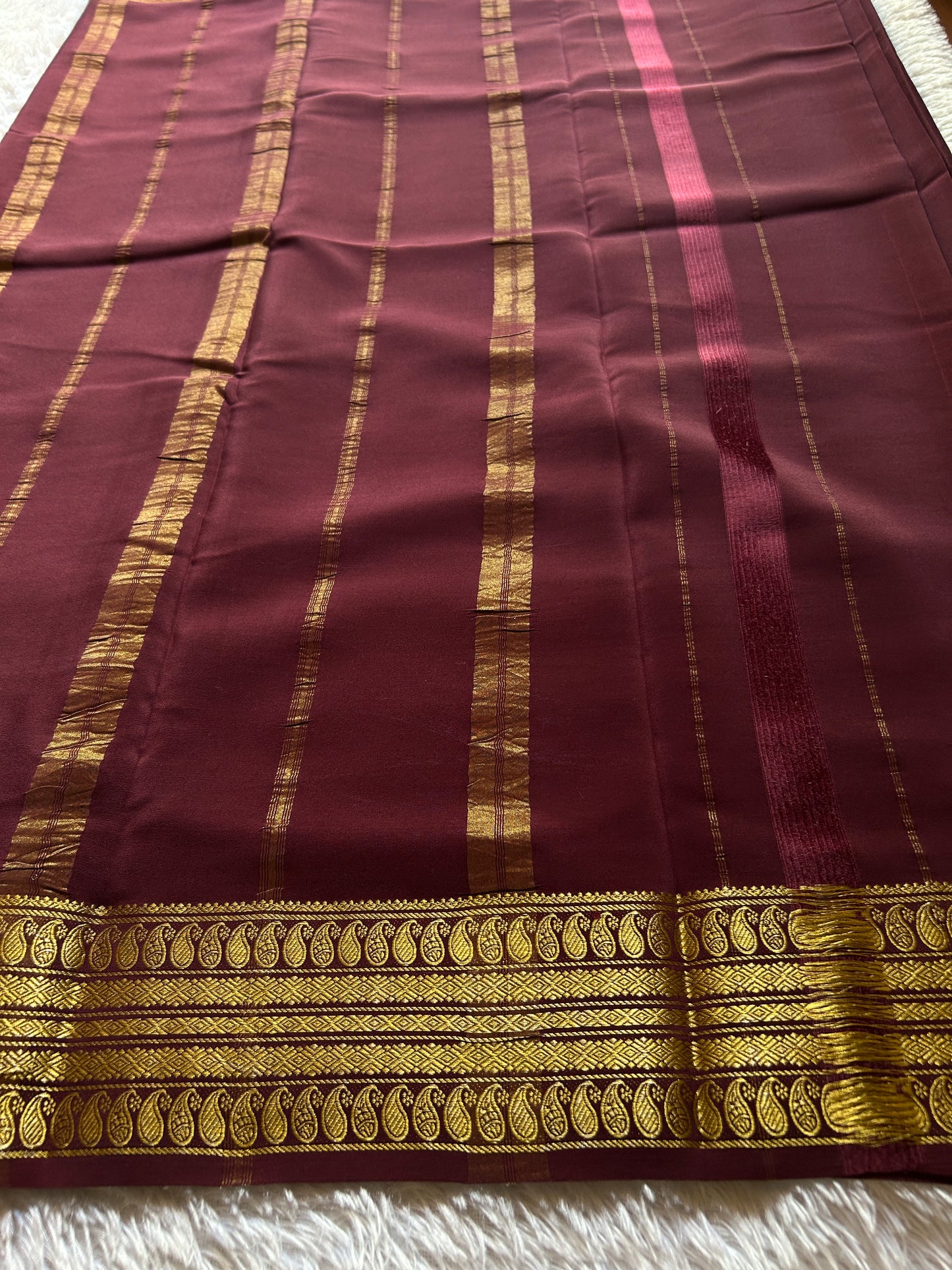 Maithili : Solid Chocolate brown