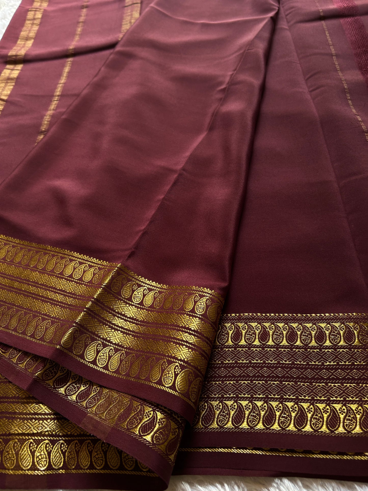 Maithili : Solid Chocolate brown