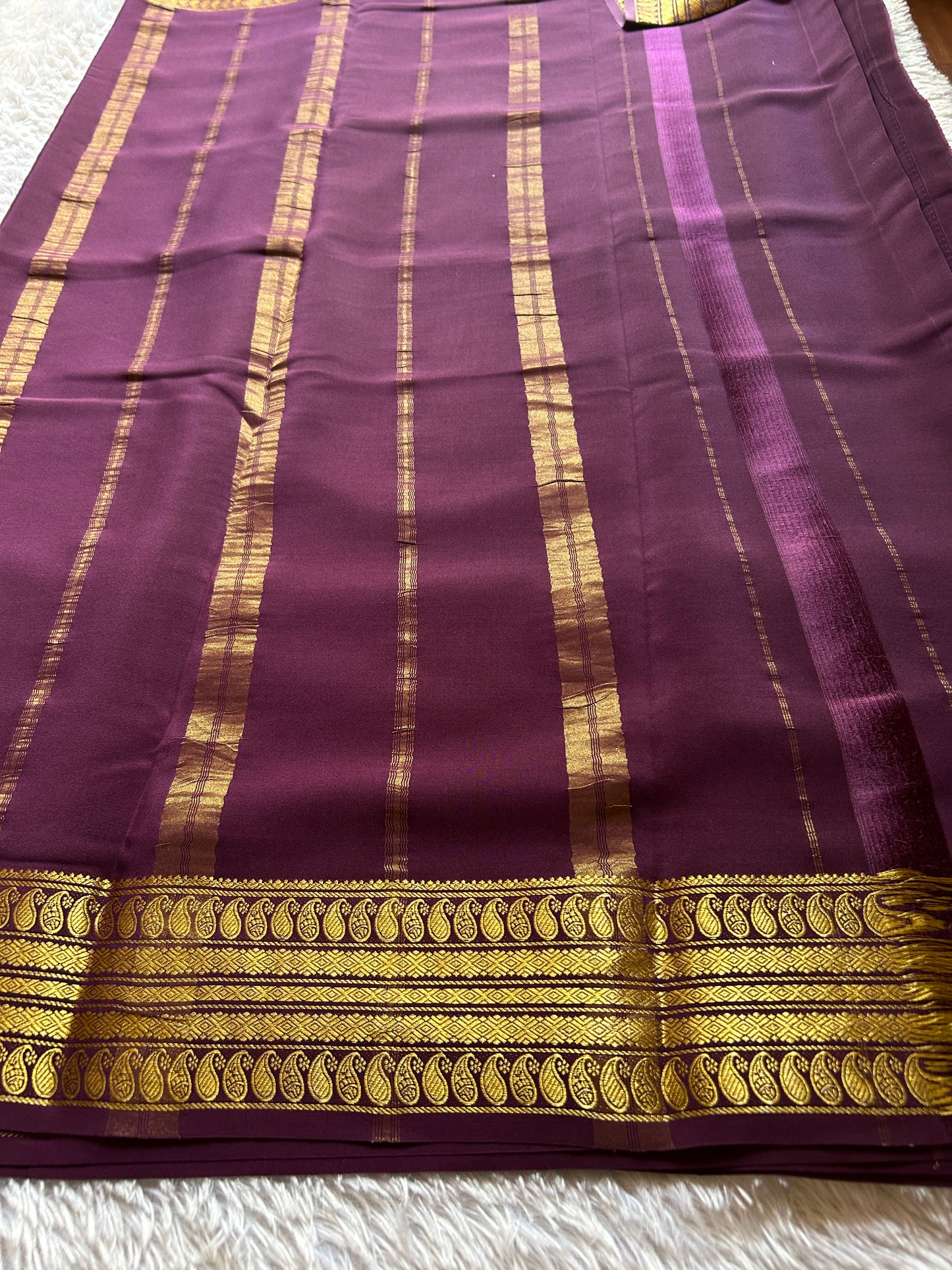 Maithili : Solid Deep wine