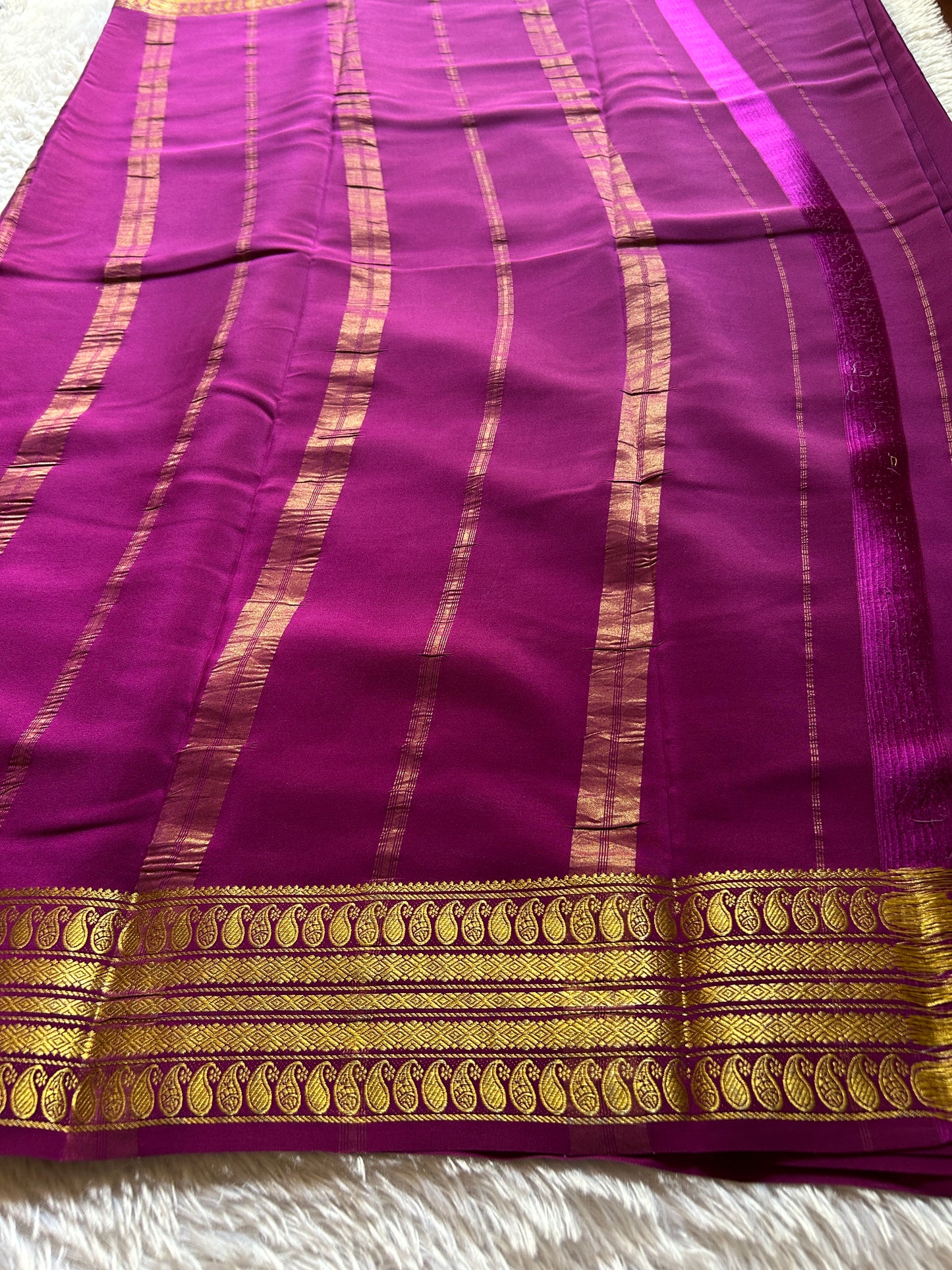 Maithili : Solid Dark magenta