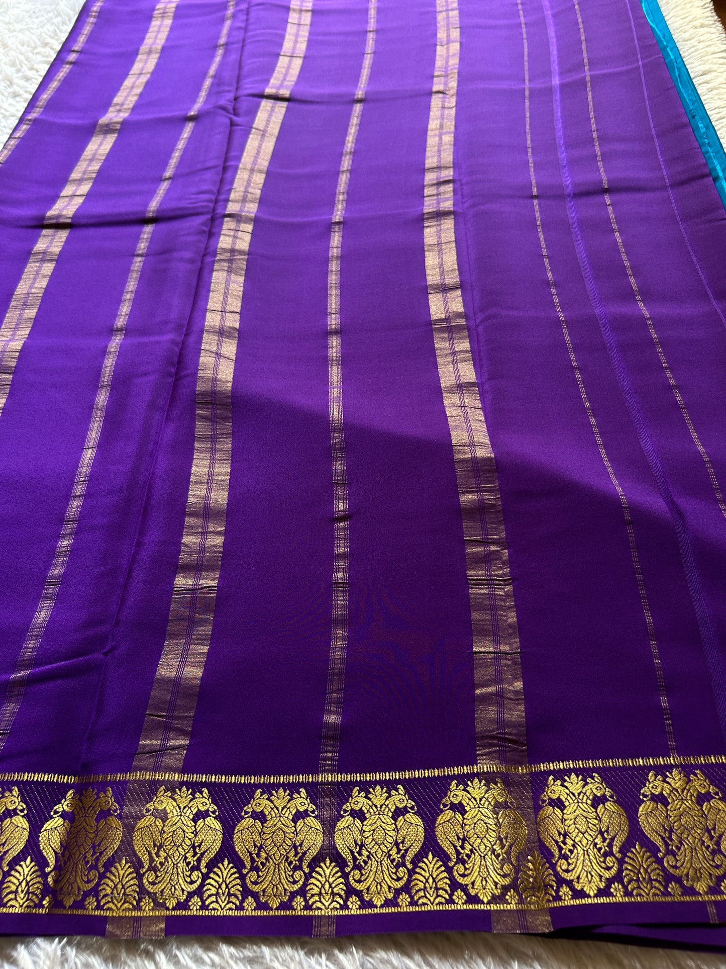 Veera (2D) : Peacock blue-purple