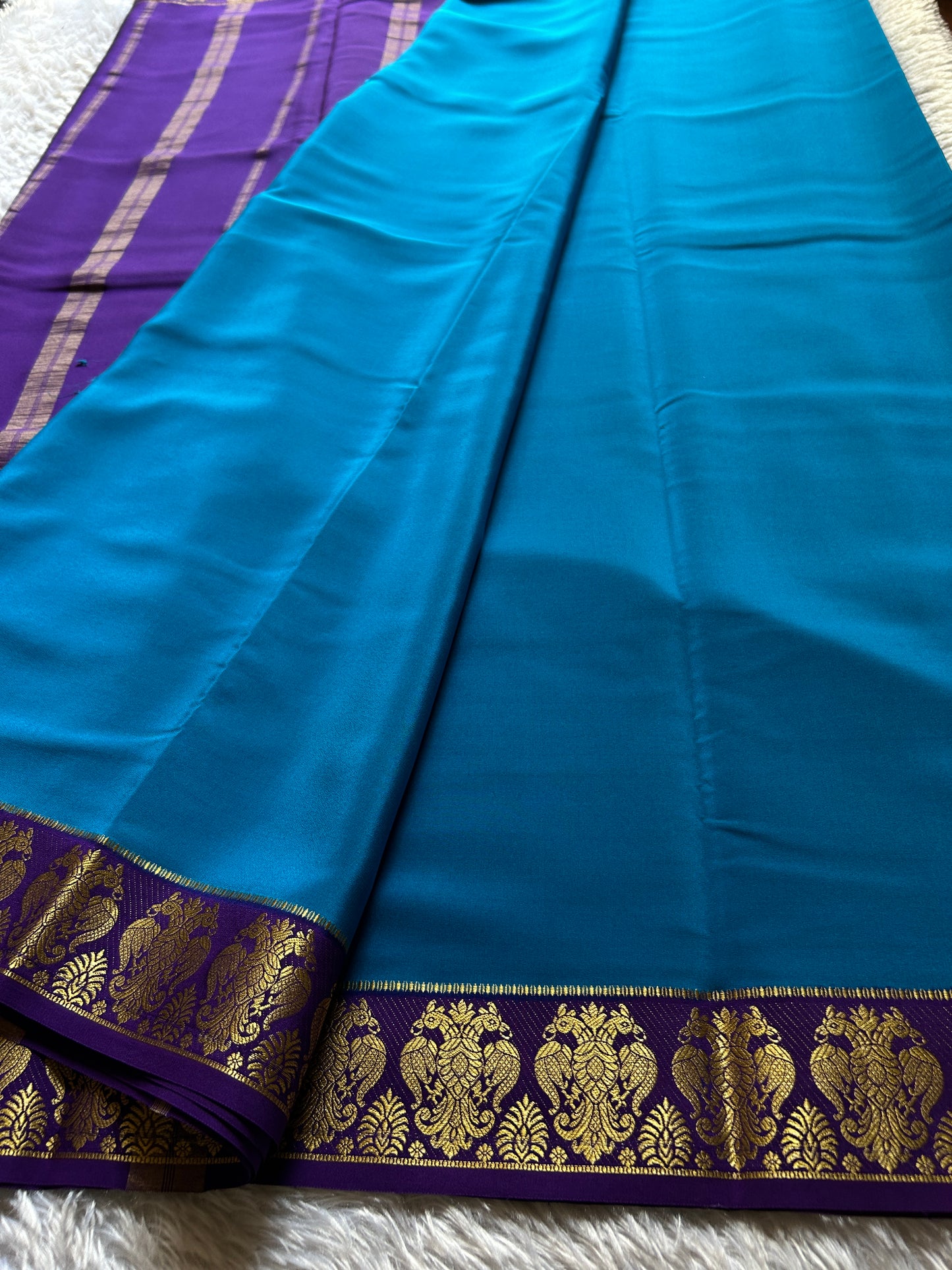 Veera (2D) : Peacock blue-purple