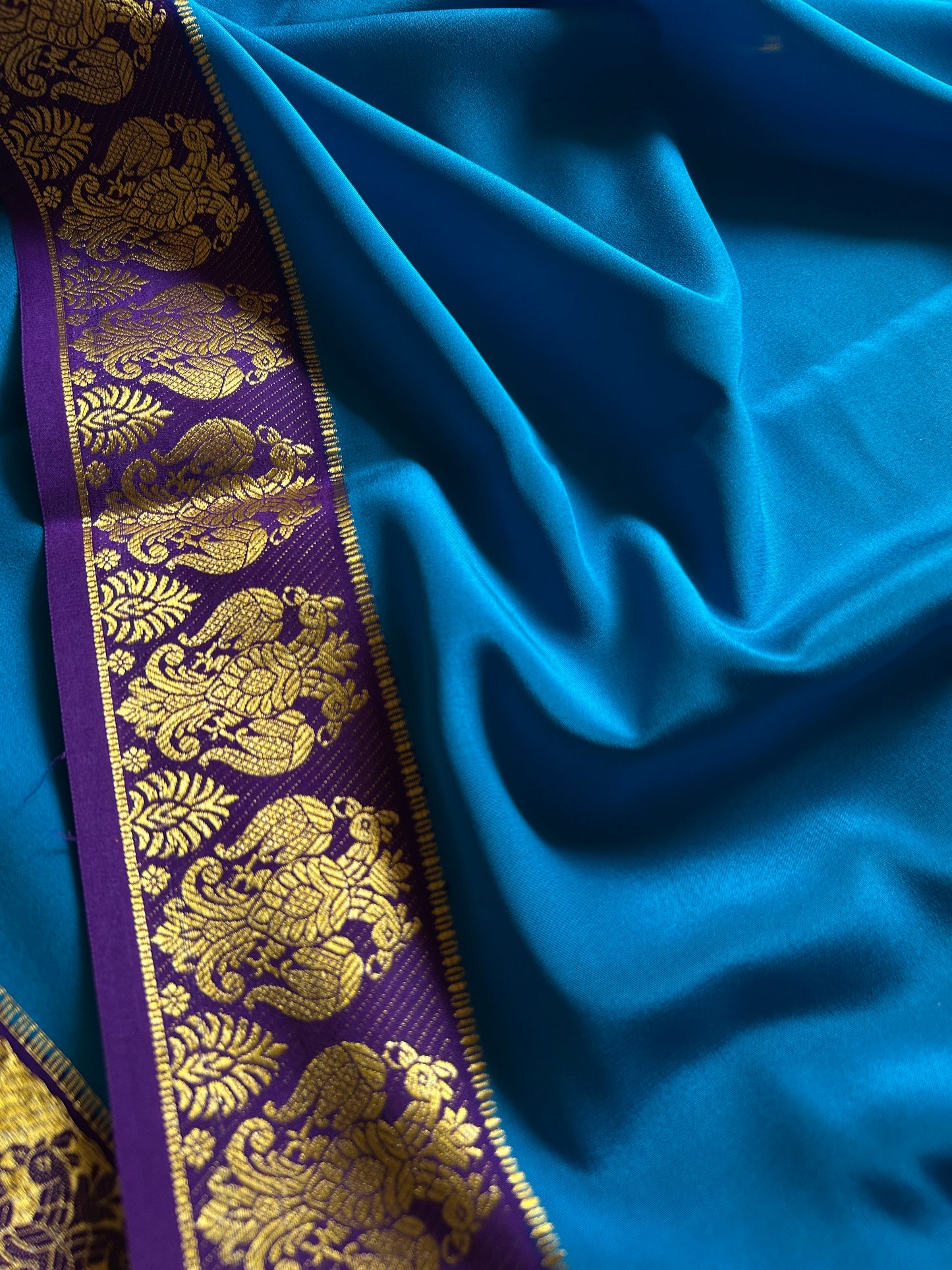 Veera (2D) : Peacock blue-purple