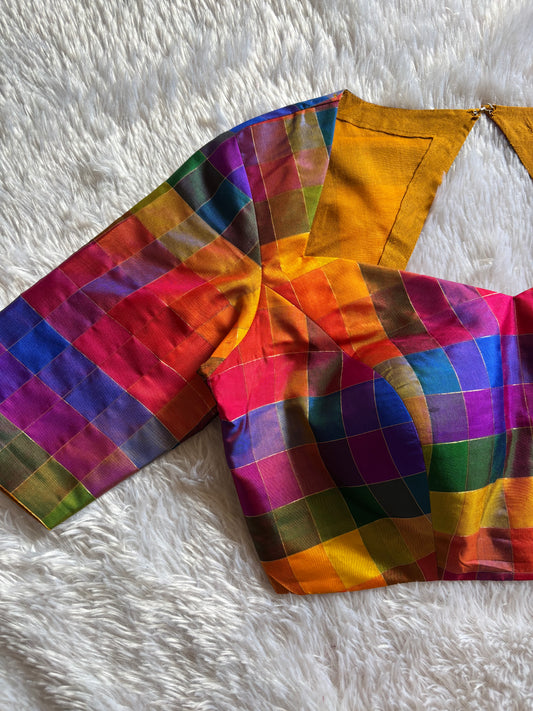 Pure Silk Multicolor Blouse