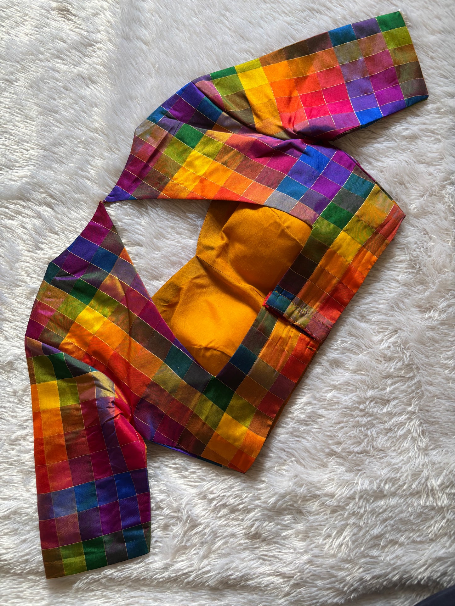 Pure Silk Multicolor Blouse