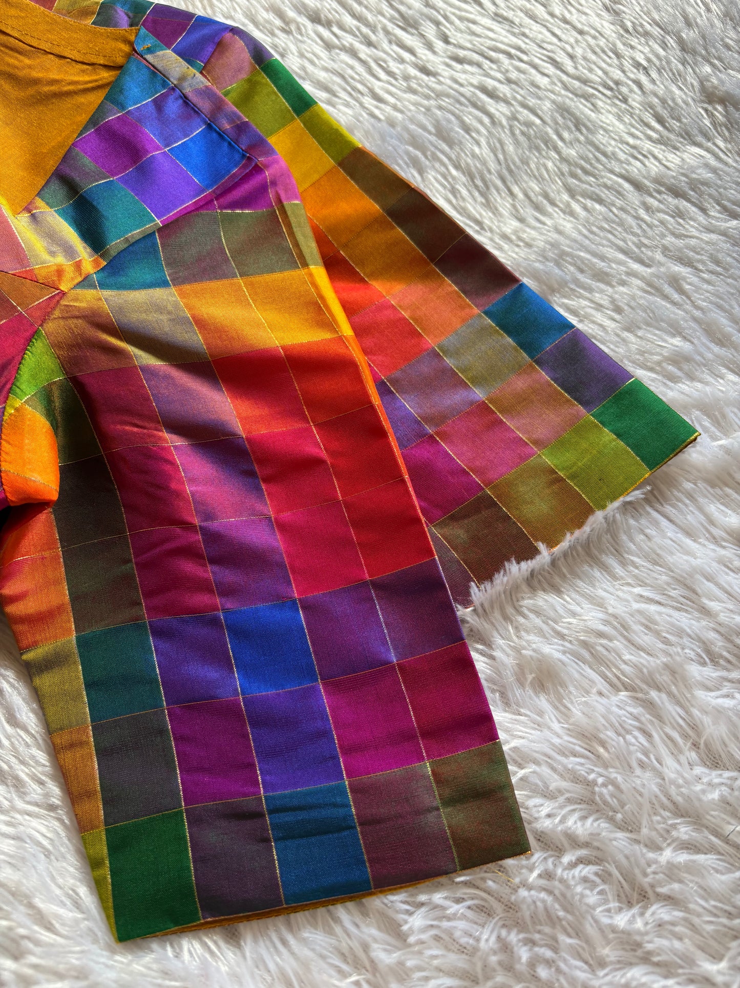 Pure Silk Multicolor Blouse