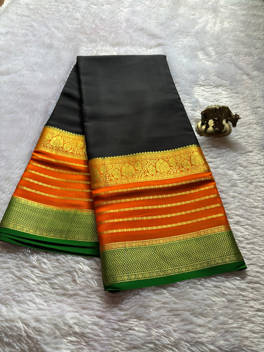 Sindhu (3D) : Black-orange-green