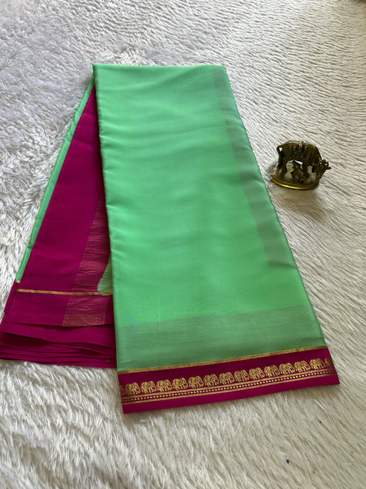 Gamani (2D) : Mint green-rani pink